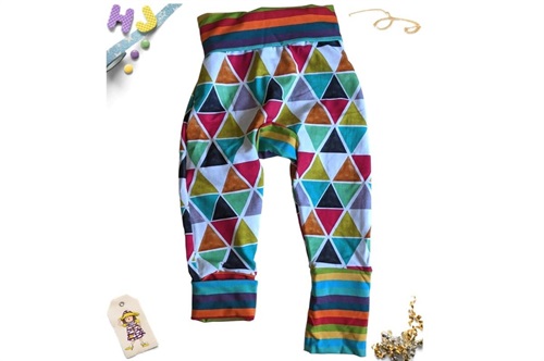 Buy Age 1-4 Grow with Me Pants Geo Triangles now using this page